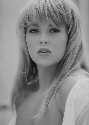Delightful blonde porn model Bobbi Brown shared classic pics